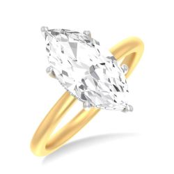 Sunstone Topaz Diamond Semi-Mount Ring