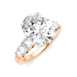 Fable Oval Shape Semi-Mount Diamond Engagement Ring