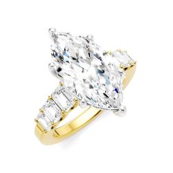Nocturne Petal Diamond Semi-Mount Ring