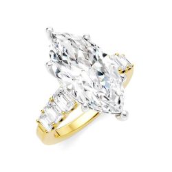 Azure Lattice Diamond Semi-Mount Ring