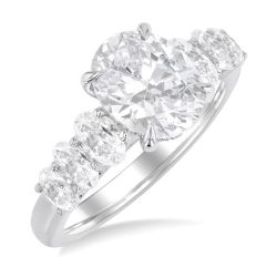 Clover Silhouette Diamond Semi-Mount Ring