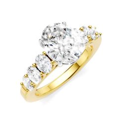 Cascade Splendor Silhouette Diamond Semi-Mount Ring