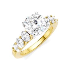 Skadi Aureole Diamond Semi-Mount Ring