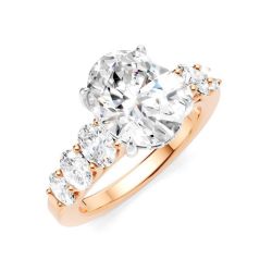 Wave Trinity Diamond Semi-Mount Ring