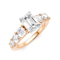 Silhouette Petal Diamond Semi-Mount Ring