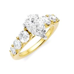 Tide Charm Diamond Semi-Mount Ring