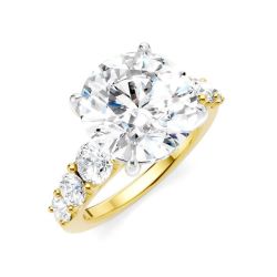 Ganesha Crown Diamond Semi-Mount Ring