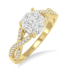 Shine Bright XeLoRa 14K White Gold Diamond Ring