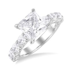 Vishnu Petal Diamond Semi-Mount Ring