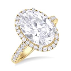 Maple Petal Diamond Semi-Mount Engagement Ring