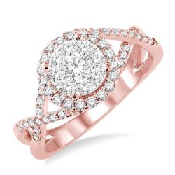 Shine Bright XeArLys OraZenLo 14K White Gold Diamond Ring