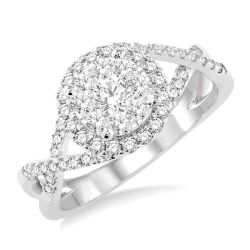 Shine Bright Solstice Persephone 14K White Gold Diamond Bridal Ring
