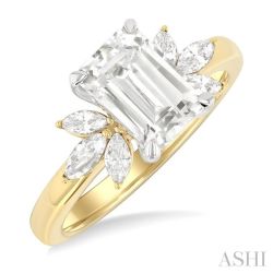 Opus Citrine Diamond Semi-Mount Engagement Ring