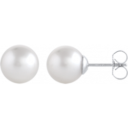 14k White Gold Akoya Pearl Stud Earring 3-3.5mm