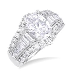 Muse Aureole Diamond Semi-Mount Ring