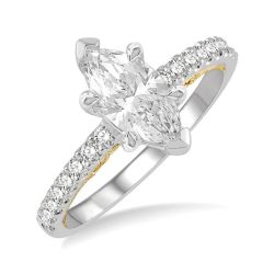 Dahlia Diamond Semi-Mount Ring