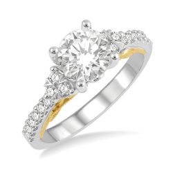 Valkyrie Lattice Diamond Semi-Mount Ring