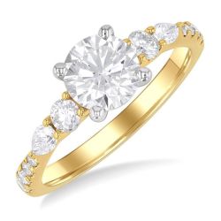 Cascade Splendor Diamond Semi-Mount Ring