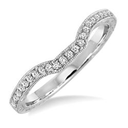 Calypso Silhouette Aura Diamond Wedding Band