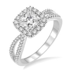 Apollo Paragon 14K White Gold Diamond Engagement Ring