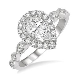 OraOraCa 14K White Gold Diamond Ring