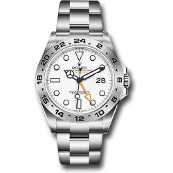 *Pre-Owned* Rolex Oyster Perpetual Explorer II Watch - Oystersteel - White Dial - Oyster Bracelet - 2021 Release