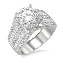 Arcadia Petal Diamond Semi-Mount Ring