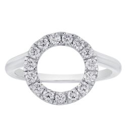 Diamond Classic Round Halo Wrap Ring
