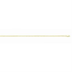 14k Yellow Gold Rope 7.5 inch Bracelet End