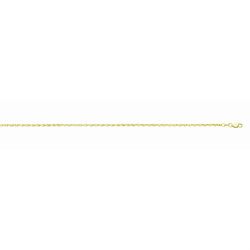 14k Yellow Gold Rope 7.5 inch Bracelet End