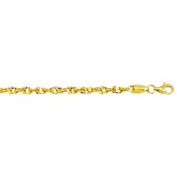 18" 14k Yellow Gold Rope 3.0mm Chain