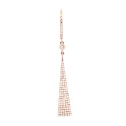 The Solstice Tapered Diamond Drop Earrings