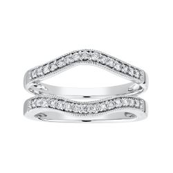 Diamond Prong Set Insert Ring