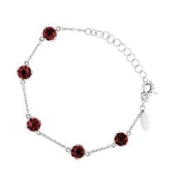 Serelle Garnet Station Bracelet