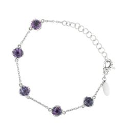 Solenne Amethyst Station Bracelet
