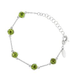 Solenne Peridot Station Bracelet