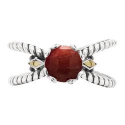 Solenne Ruby Rope Ring