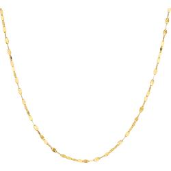 10k Yellow Gold Mirror Link Chain