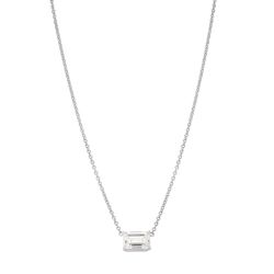 Radiance Emerald-Cut Diamond Necklace