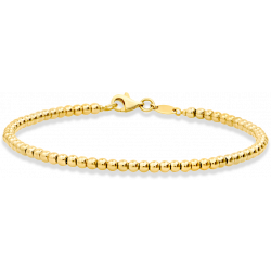 14k Yellow Gold 3mm bead bracelet