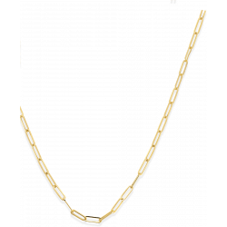 14k Yellow Gold 2.1mm 20" Paperclip Chain
