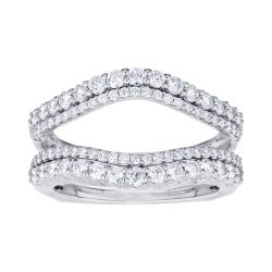 Diamond Double Row Insert Ring
