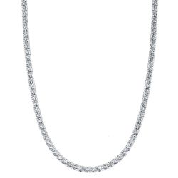 Willow Nettle 14k White Gold Straight Line Diamond Necklace
