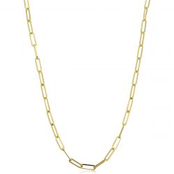 Yellow Gold Chain Link Necklace