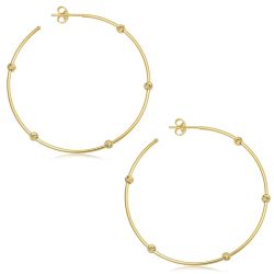 Yello Gold Hoop Earrings