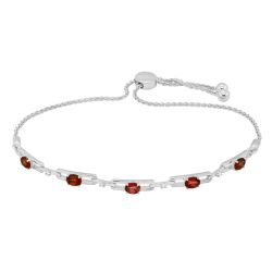 Garnet Sparkle Adjustable Bracelet