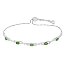 Emerald Elegance Adjustable Bracelet