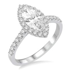 Apollo Divine 14K White Gold Diamond Engagement Ring