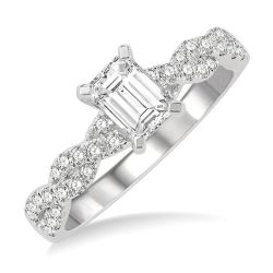 VerVioLys 14K White Gold Diamond Ring