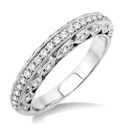 Calypso Crown Poise Diamond Wedding Band